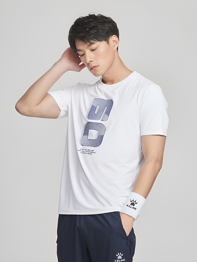 Футболка KELME Round Neck Short Sleeve T-Shirt White
