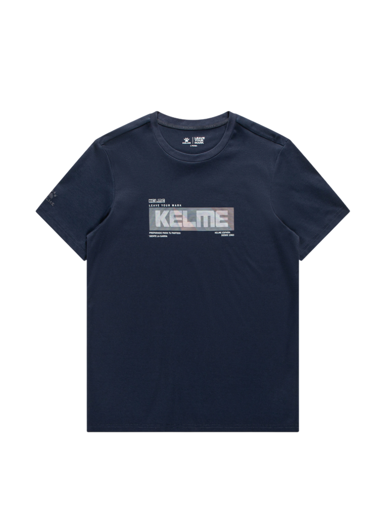 Футболка KELME Round Neck Short Sleeve T-Shirt Blue