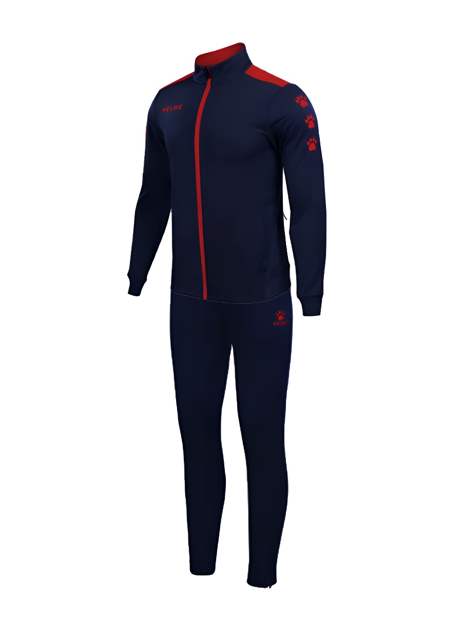 Детский спортивный костюм KELME Knitted Men's Suit (Dark Blue/Red)