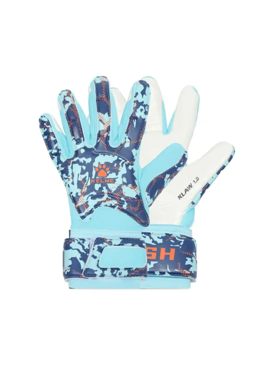 Перчатки вратарские KELME Training-grade Goalkeeper Gloves (Light Blue/White)