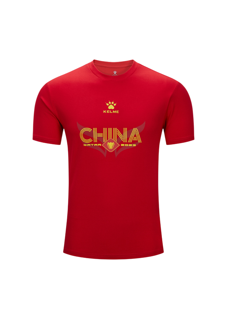 Футболка KELME Round Neck T-Shirt Red