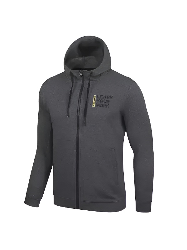 Толстовка KELME Men's Knitted Hooded Sweatshirt Dark Grey