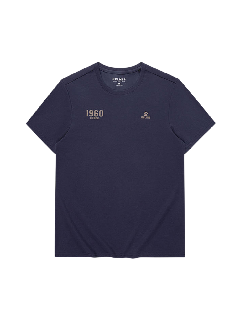 Футболка KELME Round Neck Short Sleeve T-Shirt Dark Blue