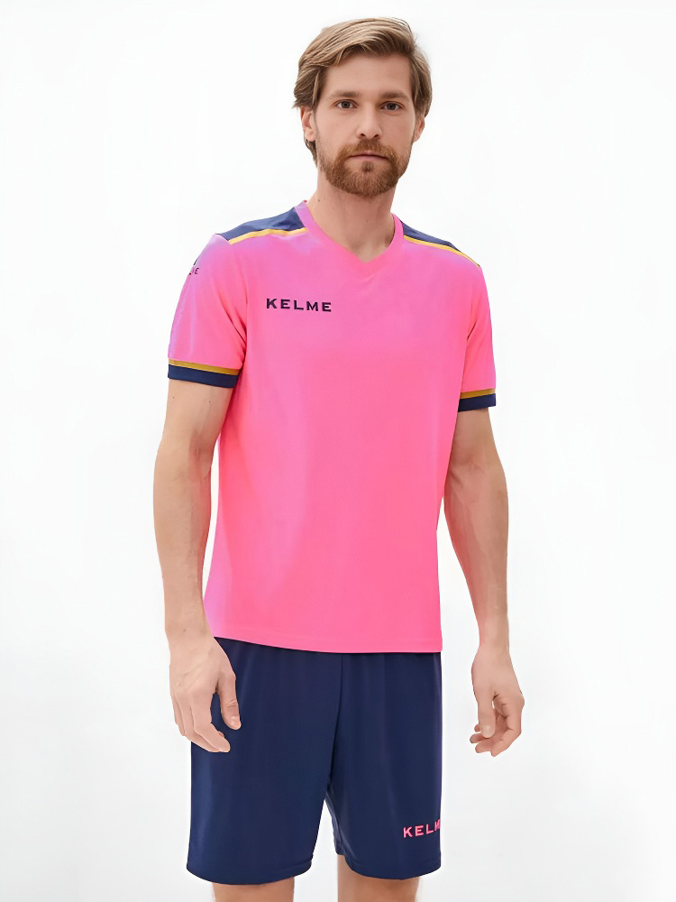 Футбольная форма KELME Football Suit (Pink/Dark Blue)