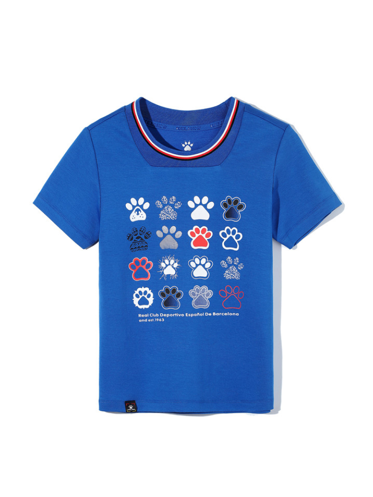 Детская футболка KELME Boys Short Sleeve T-Shirt Blue