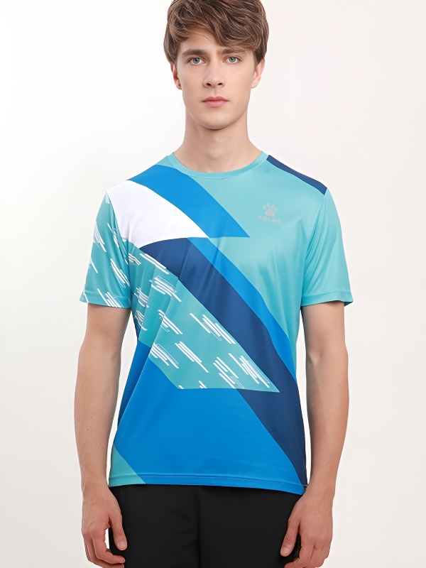 Футболка KELME Round Neck Short T Light Blue
