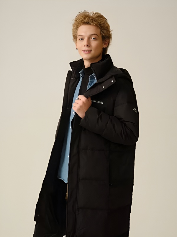 Пуховик KELME Long Down Jacket Black