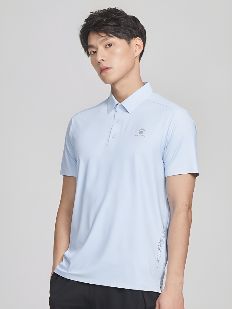 Футболка-поло KELME Short Sleeve Polo Shirt Light Blue