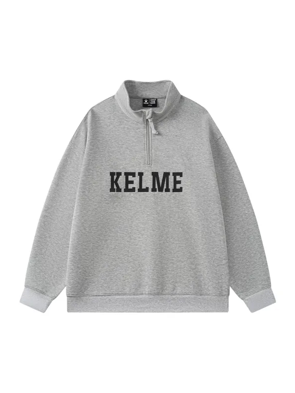 Свитшот KELME Half-placket Sweatshirt Grey