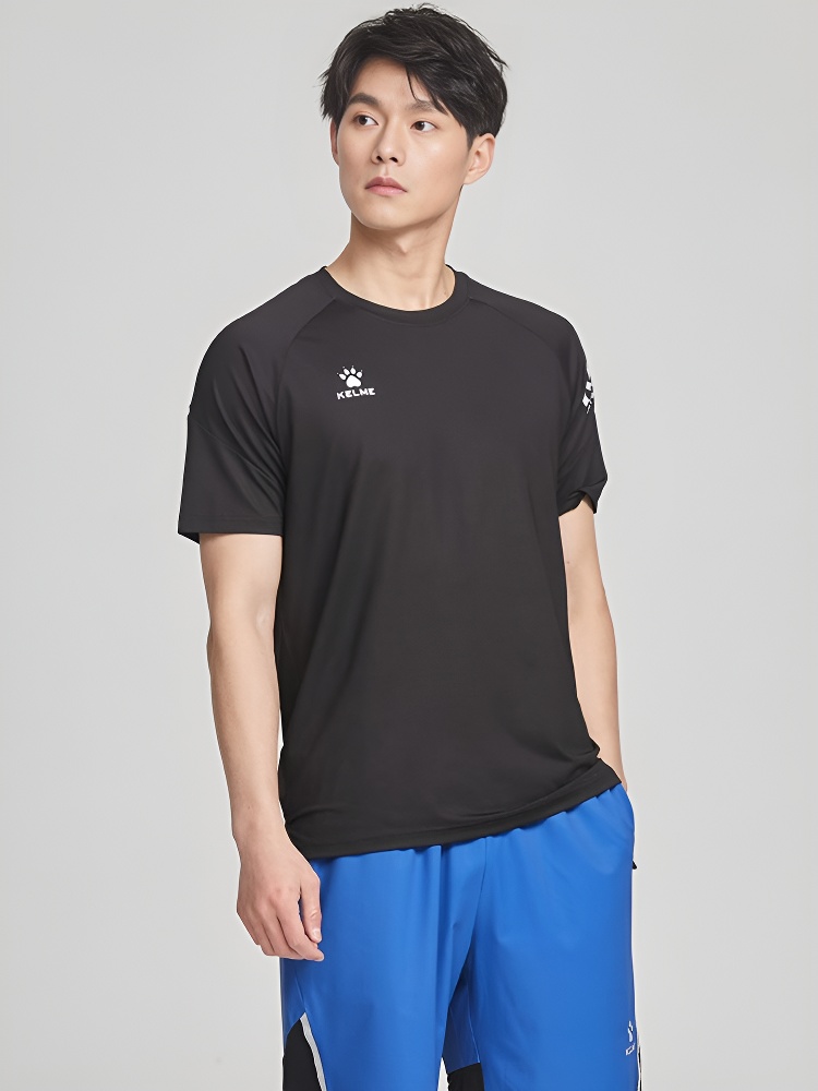 Футболка KELME Round Neck Short Sleeve T-Shirt Black