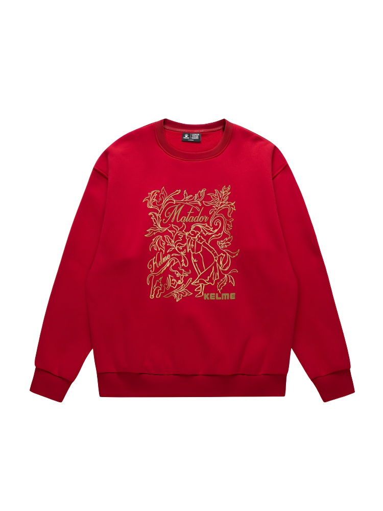 Свитшот KELME Fleece Crew Neck Sweatshirt Red