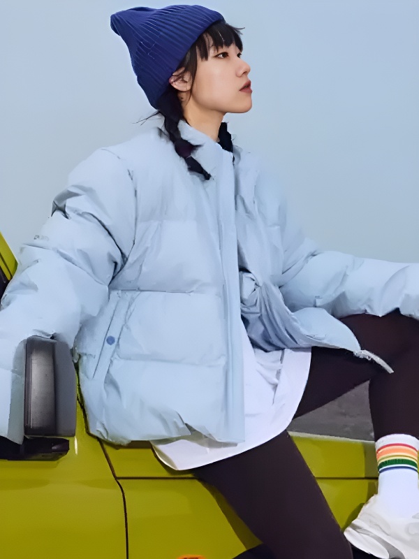 Пуховик KELME Short Down Jacket Light Blue