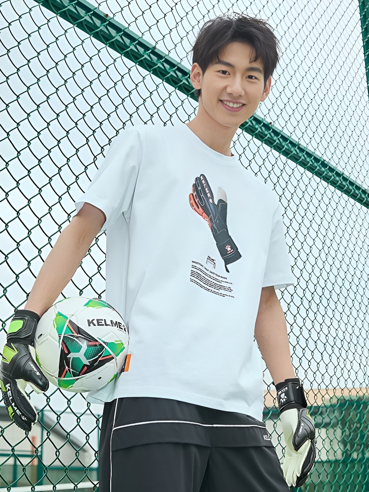 Футболка KELME Round Neck Short Sleeve T-Shirt White