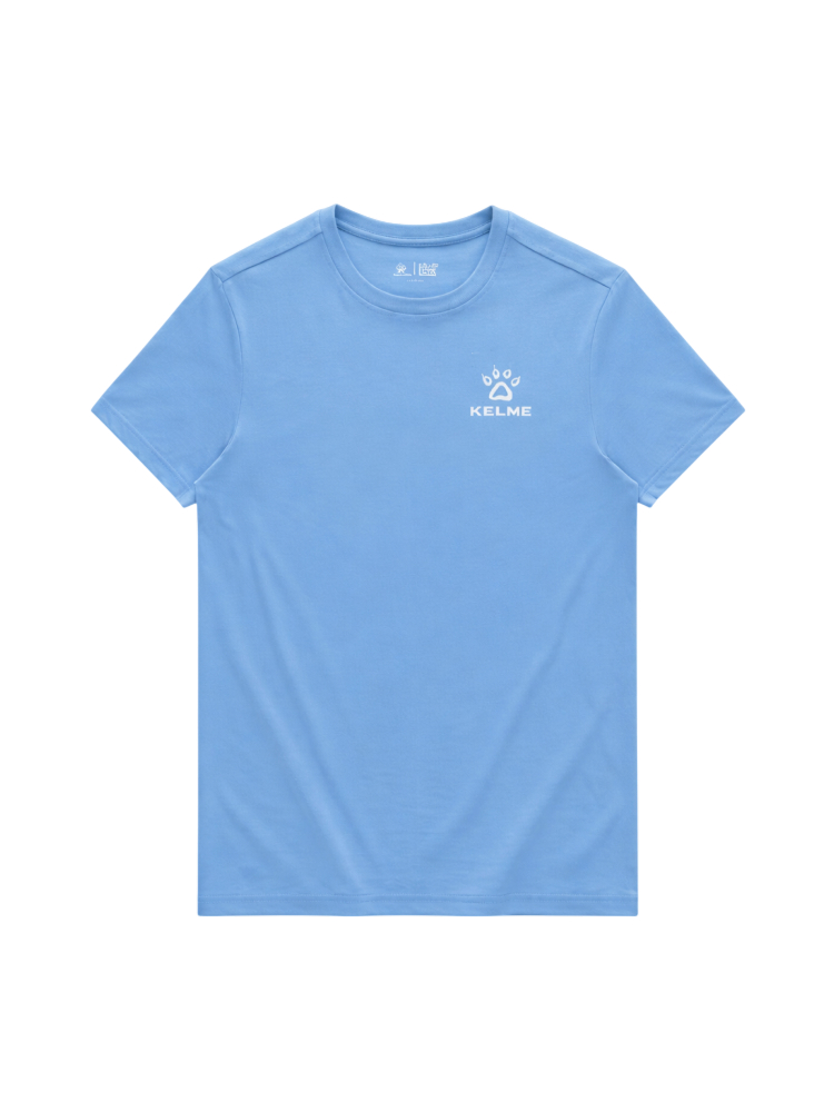 Футболка KELME Round Neck Short Sleeve T-Shirt Light Blue