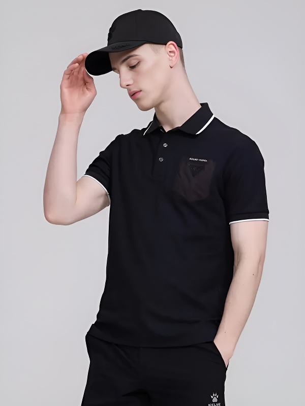 Футболка-поло KELME Short Sleeve Polo Shirt Dark Blue
