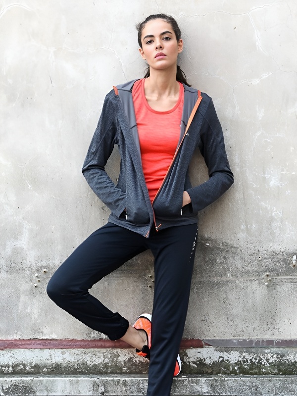 Толстовка KELME Women's Knitted Jacket Dark Grey