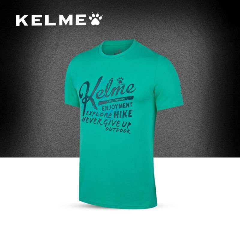 Футболка KELME Men's Cotton Short-Sleeved T-Shirt Mint