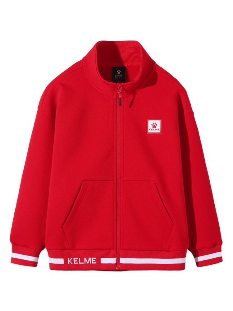 Детская олимпийка KELME Boys Knitted Jacket Red