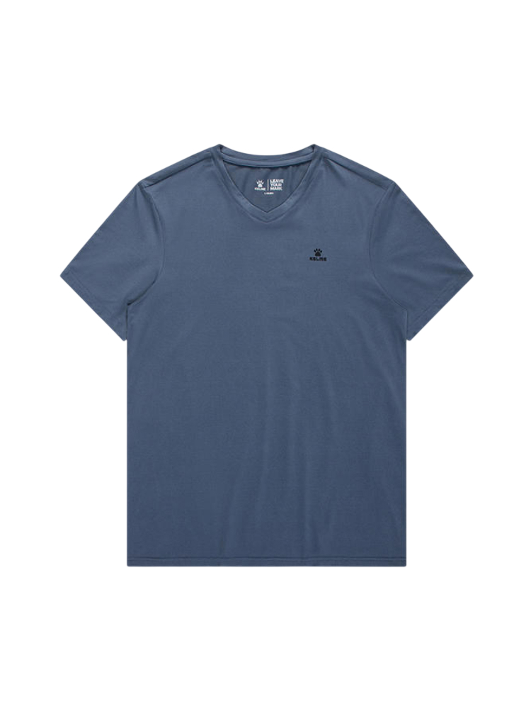 Футболка KELME V-Neck Short-Sleeved T-Shirt Blue