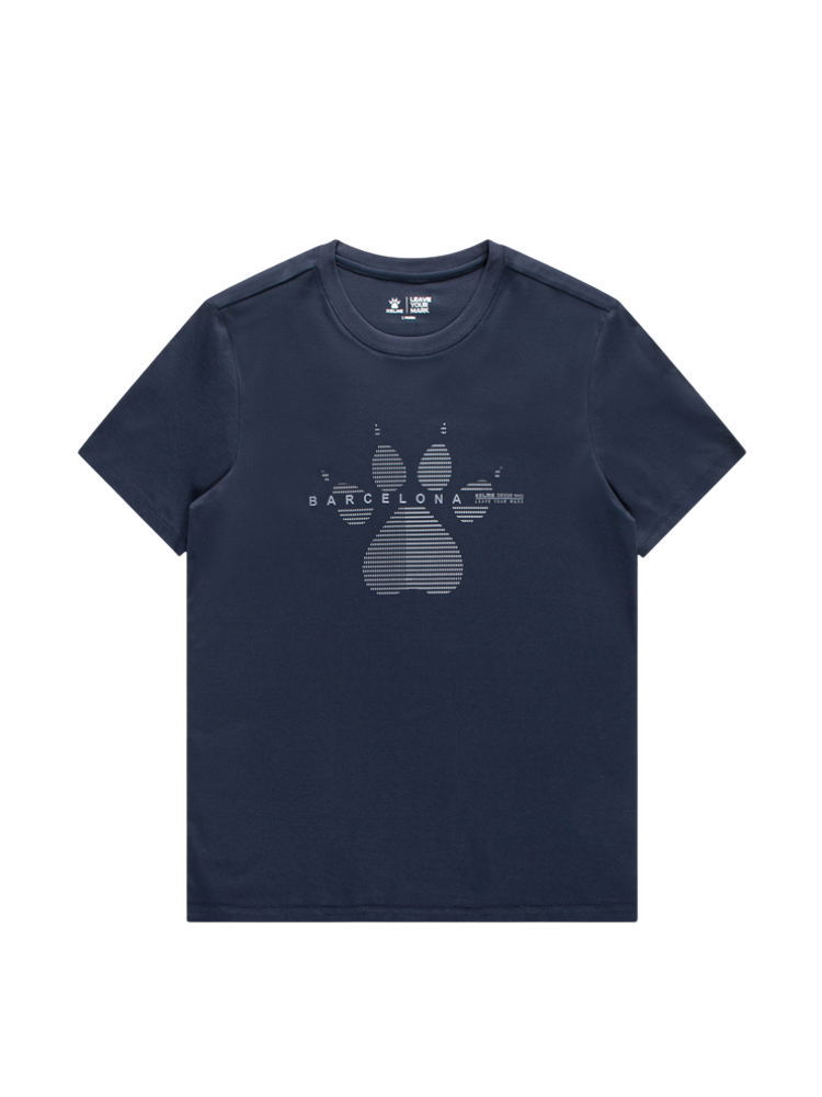 Футболка KELME Round Neck Short Sleeve T-Shirt Blue