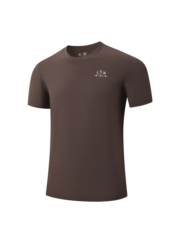 Футболка KELME Crew Neck Short-sleeved T-shirt Dark Brown