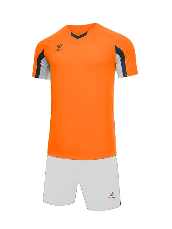 Детская футбольная форма KELME Short-Sleeved Football Suit (Orange/White)