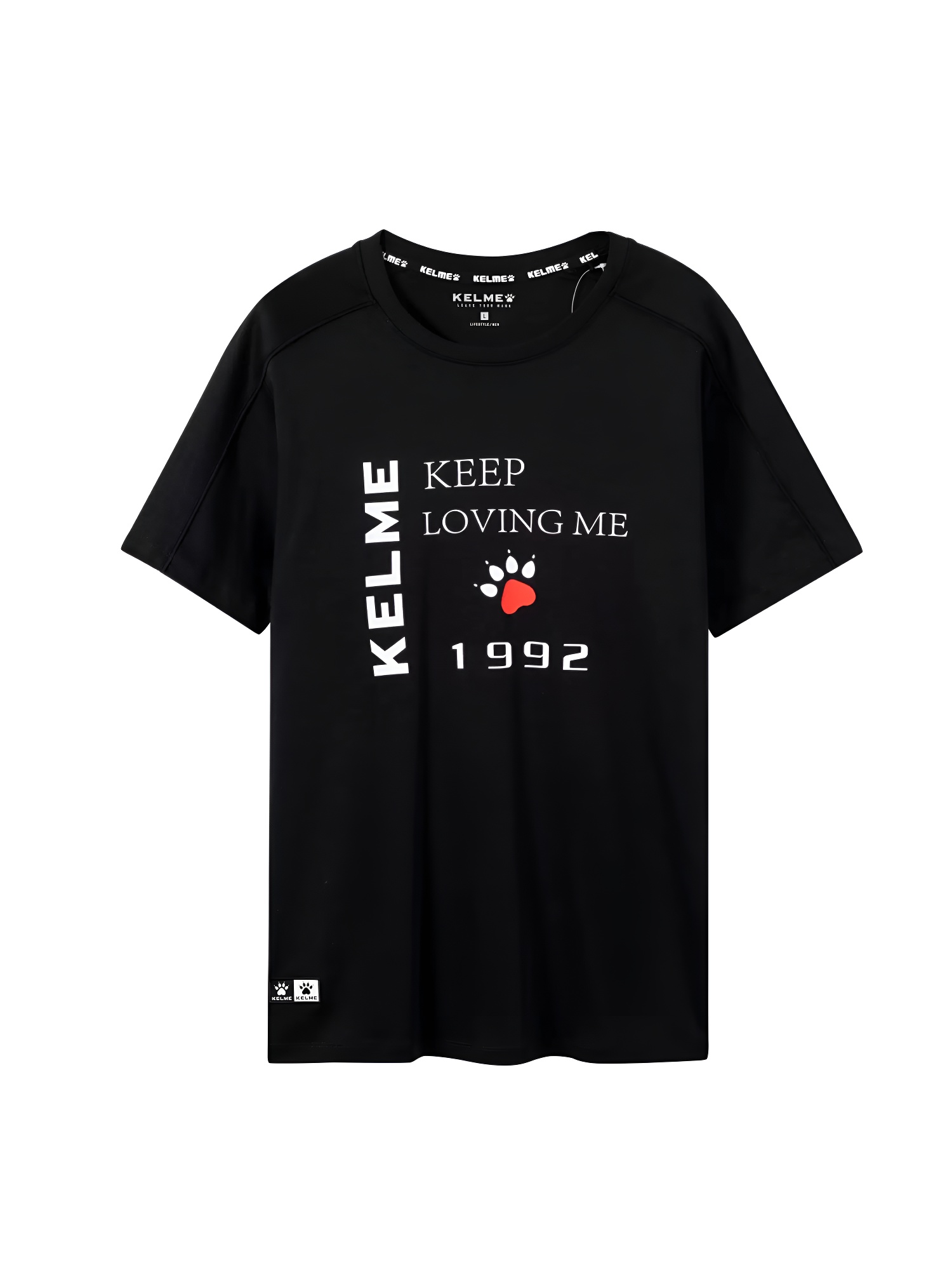 Футболка KELME Round Neck Short T Black