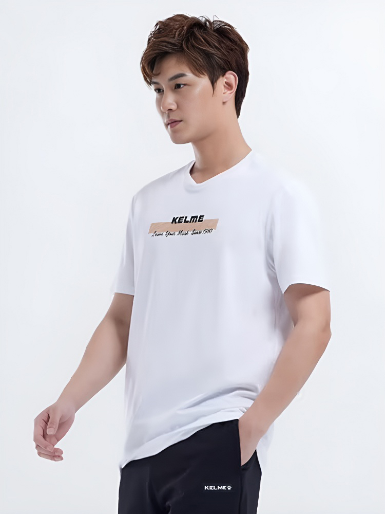 Футболка KELME Round Neck Short Sleeve T-Shirt White