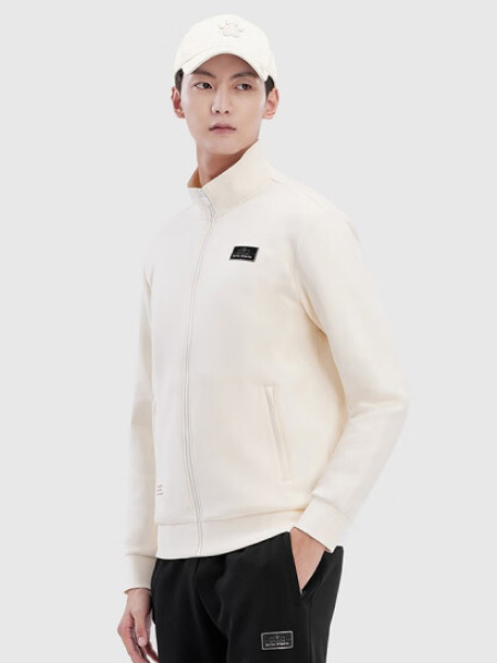 Олимпийка KELME Knitted Stand Collar Jacket White