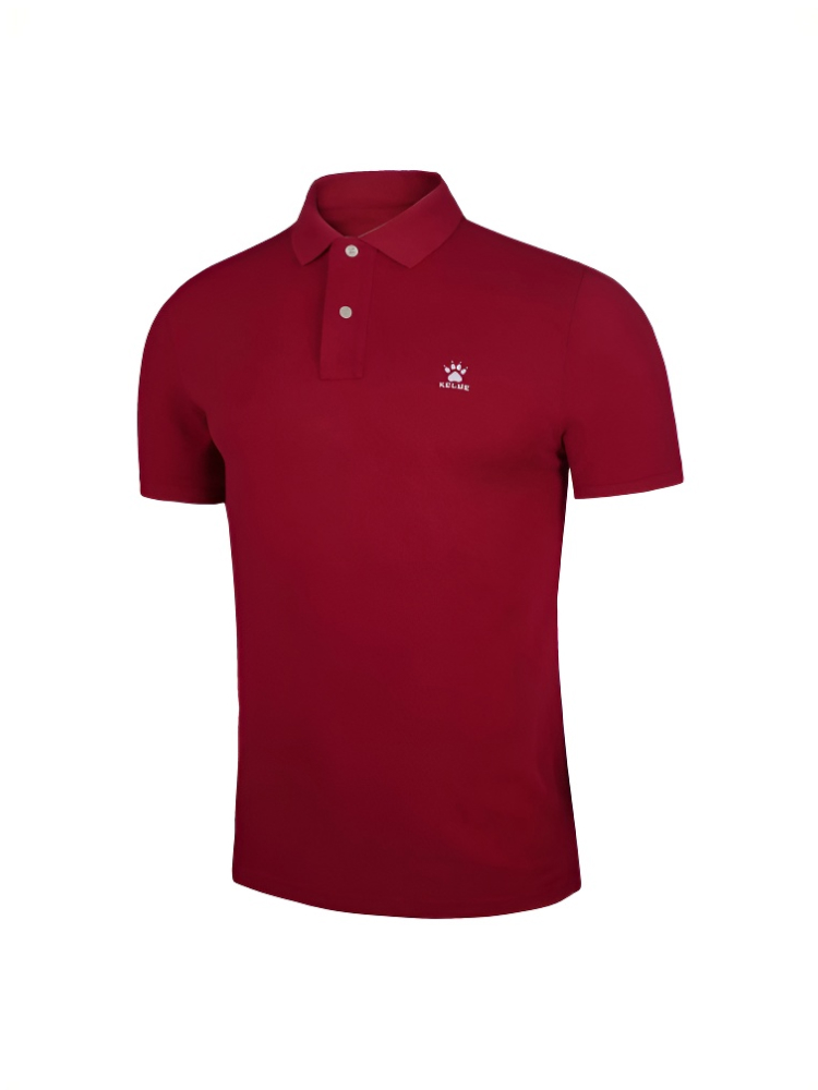 Футболка-поло KELME Short-Sleeved Cotton Polo Shirt (Sell -1) Burgundy