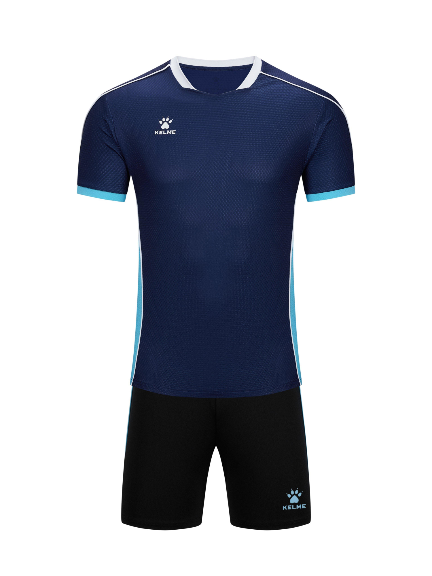 Футбольная форма KELME Short Sleeve Football Set Dark Blue