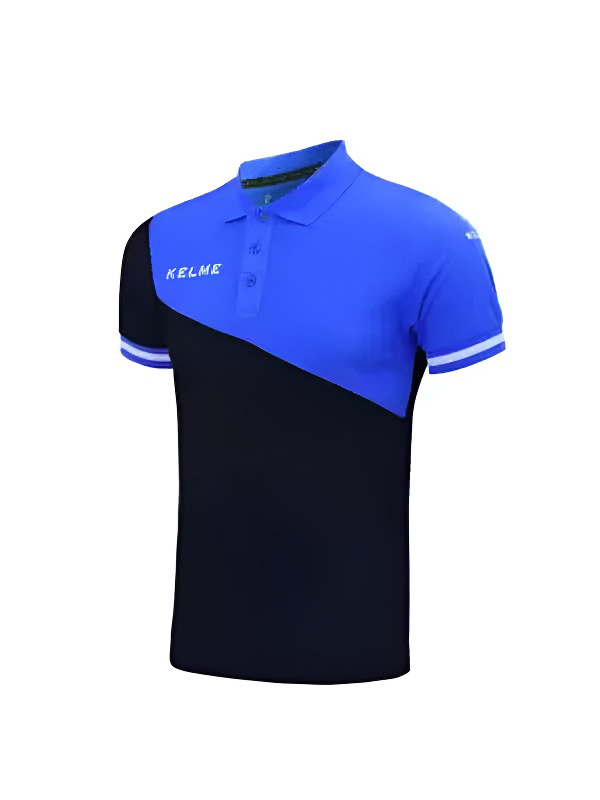 Футболка-поло KELME Short Sleeve Polo Shirt (Dark Blue/Blue)