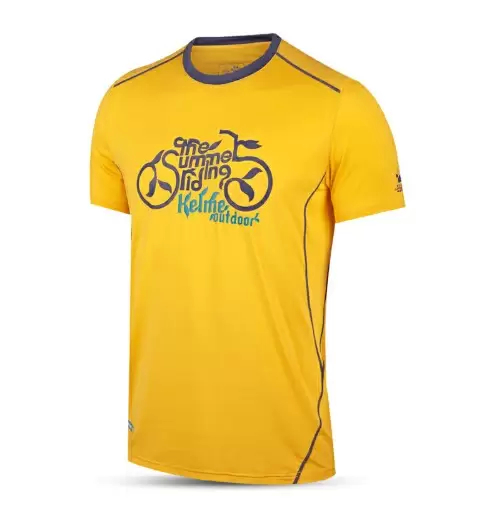 Футболка KELME Men's Quick-Drying Short-Sleeved T-Shirt Yellow