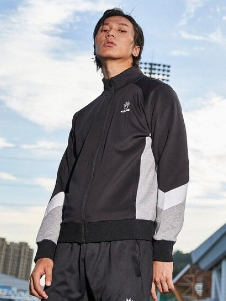 Олимпийка KELME Knitted Jacket (Black/Grey)