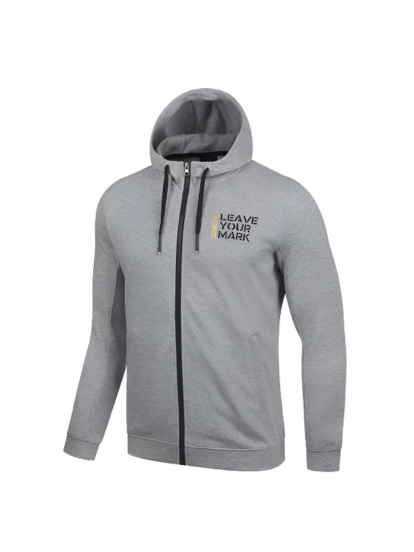 Толстовка KELME Men's Knitted Hooded Sweatshirt Grey