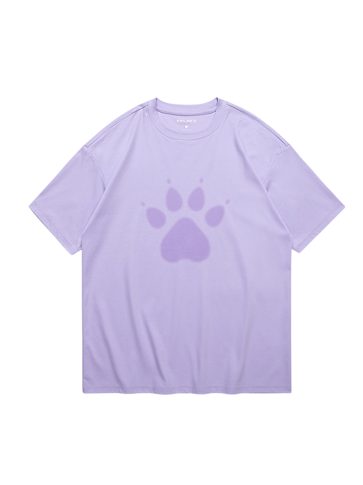 Футболка KELME Round Neck Short Sleeve T-shirt Violet