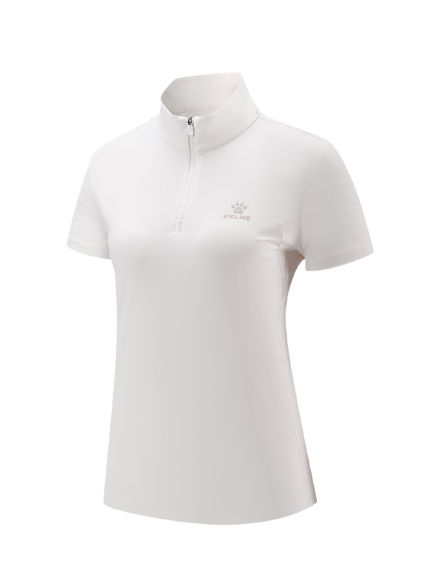 Футболка KELME Half-Open Short-Sleeved T-Shirt White