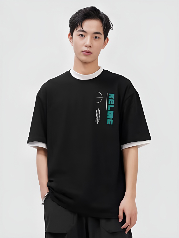 Футболка KELME Round Neck Short Sleeve T-Shirt Black