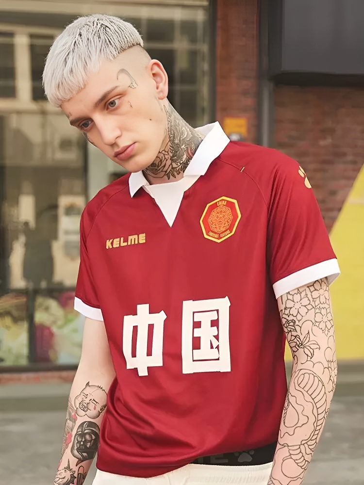 Футболка-поло KELME Short Sleeve Football Jersey Red