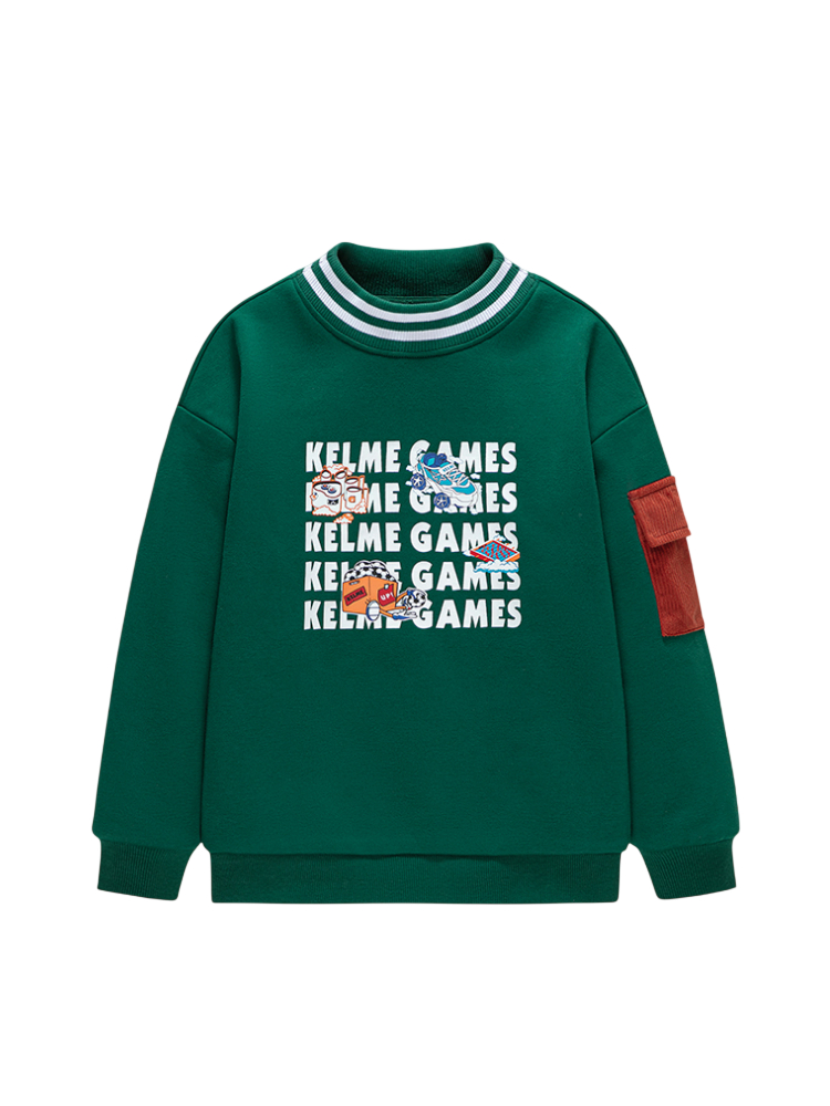 Детский свитшот KELME Crew Neck Sweater Green