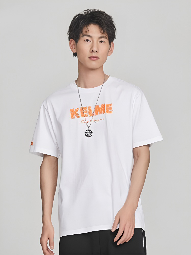 Футболка KELME Round Neck Short Sleeve T-Shirt White