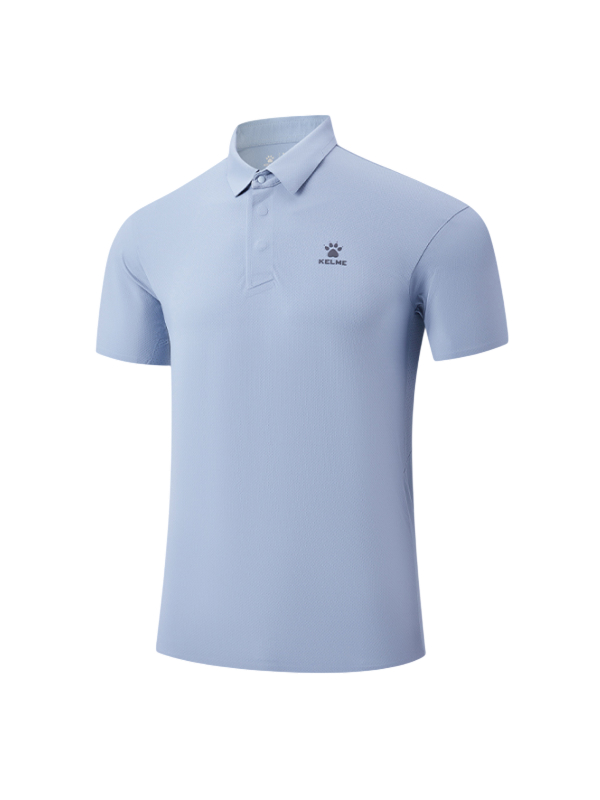 Футболка-поло KELME Short-sleeved Polo Shirt Light Blue