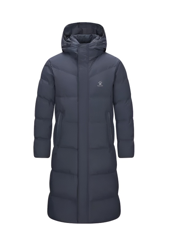 Пуховик KELME Long Down Jacket (hooded) Dark Blue