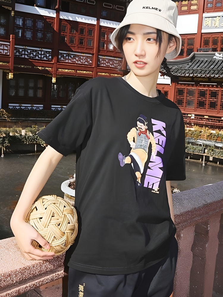 Футболка KELME Round Neck Short Sleeve T-Shirt Black