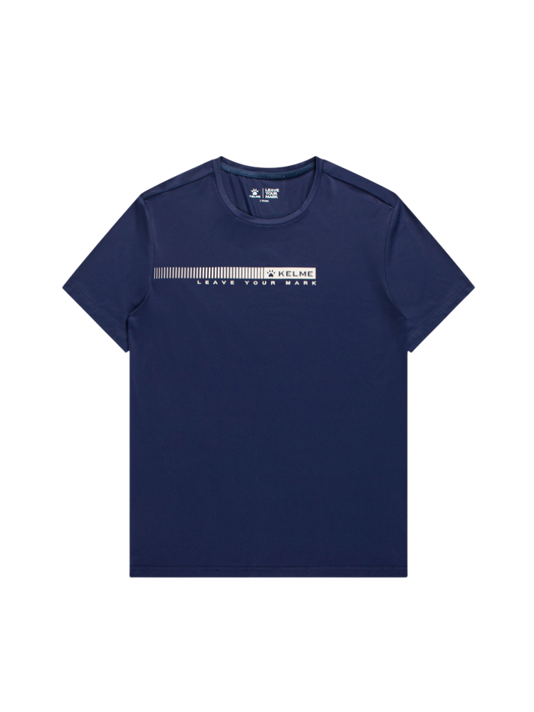 Футболка KELME Round Neck Short Sleeve T-shirt Blue
