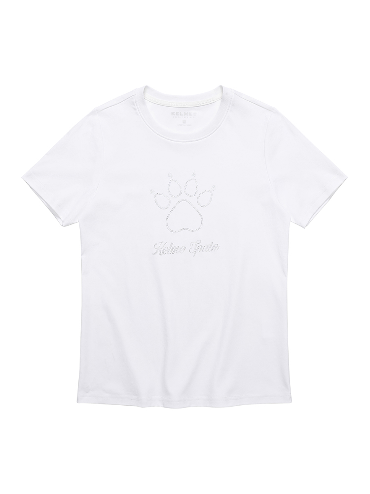 Футболка KELME Round Neck Short Sleeve T-Shirt White