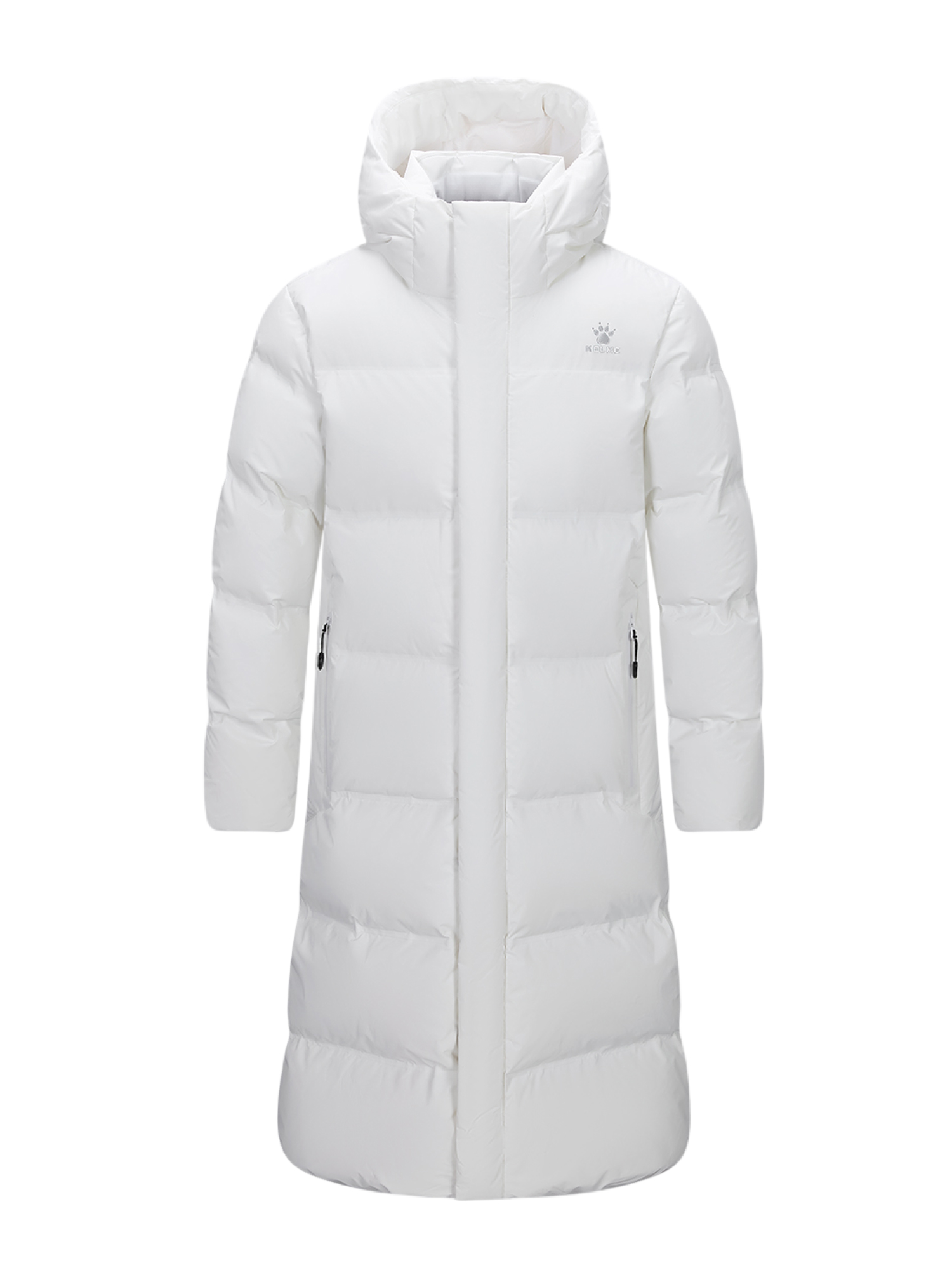 Пуховик KELME Long Down Jacket (Hooded) White