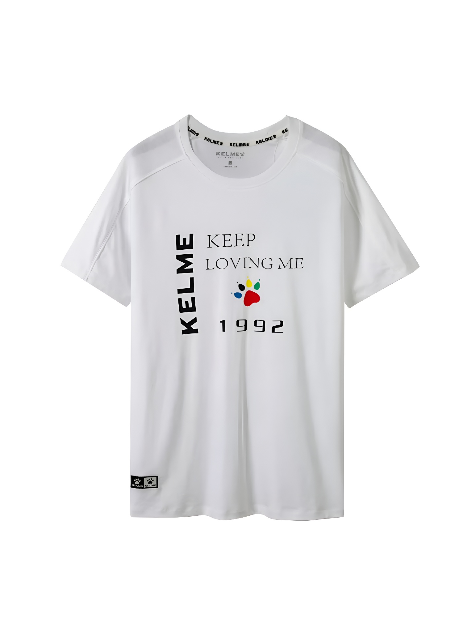 Футболка KELME Round Neck Short T White