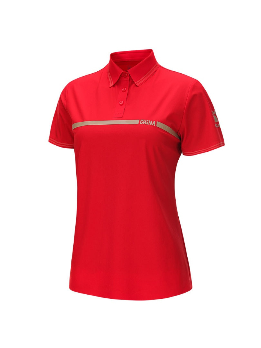 Футболка-поло KELME Women's Short Sleeve POLO Shirt Red