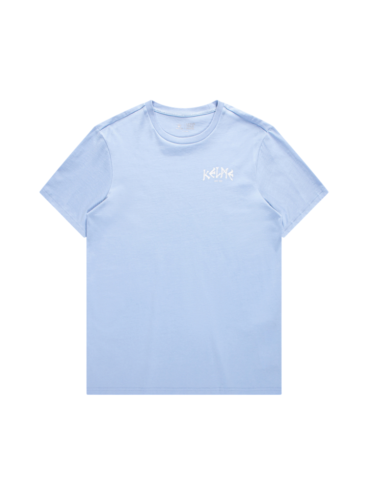 Футболка KELME Round Neck Short Sleeve T-Shirt Blue